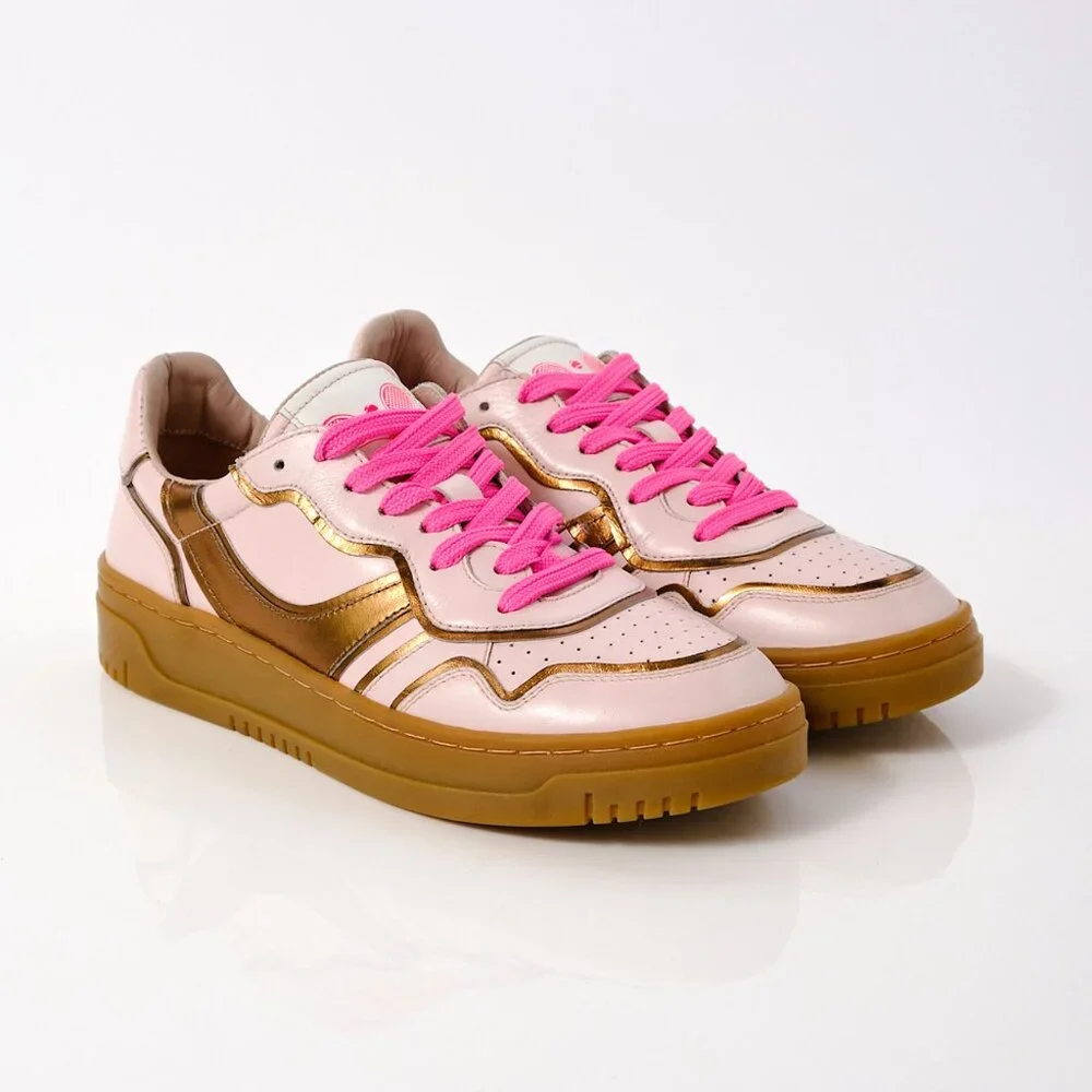 FREE PEOPLE Retro Thirty Love Sneakers / Cloud Pink Combo - Picture 6 of 8
